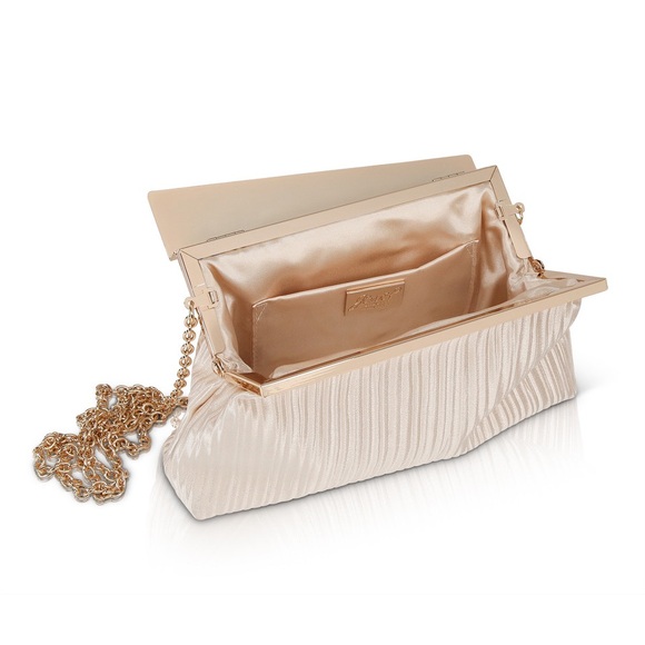 Badgley Mischka Jewel Haven Textural Satin Asymmetric Frame NWT - Picture 4 of 6